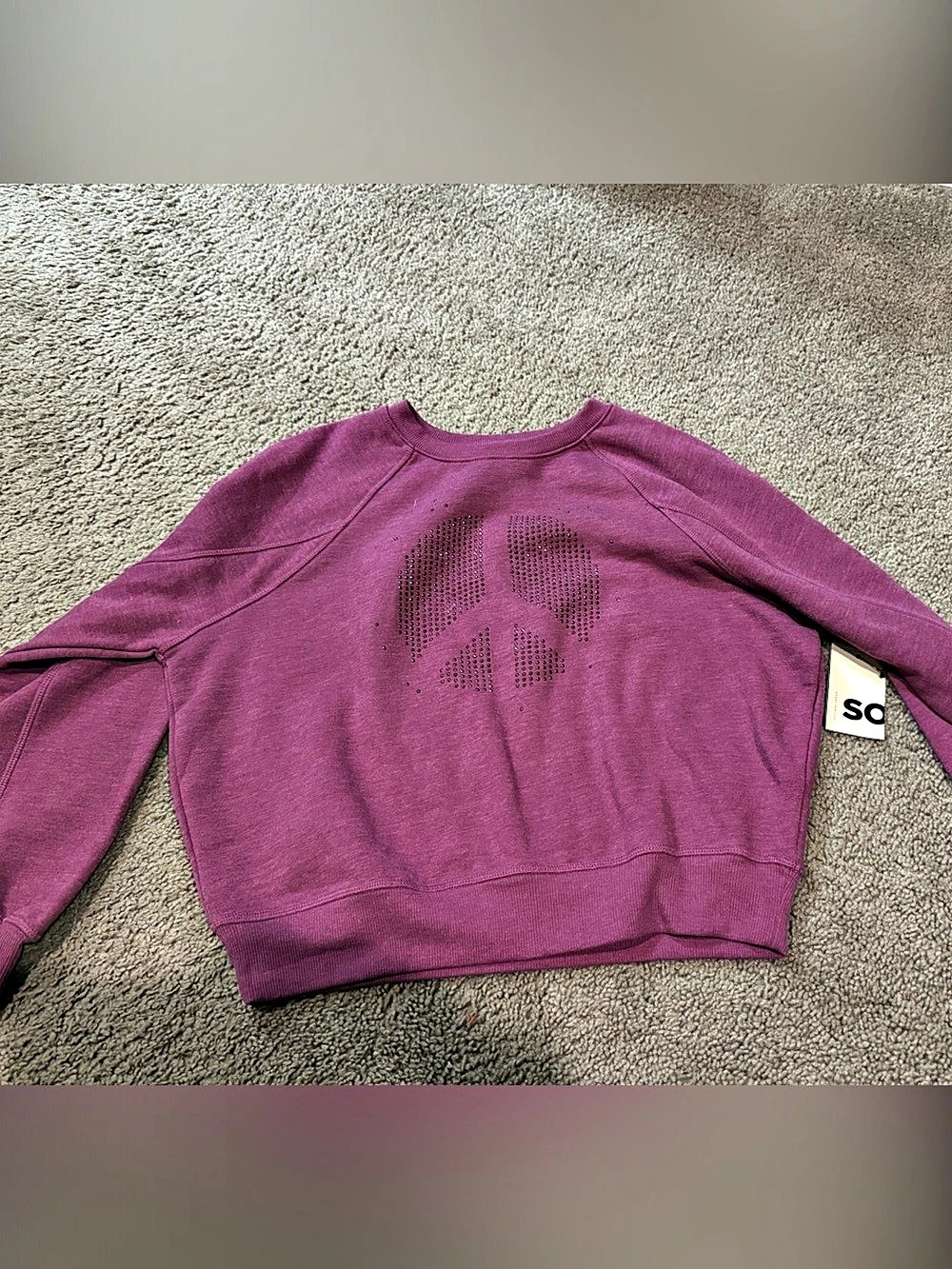 Kohl's Girls Large Pink Graphic Sweatshirt NWT